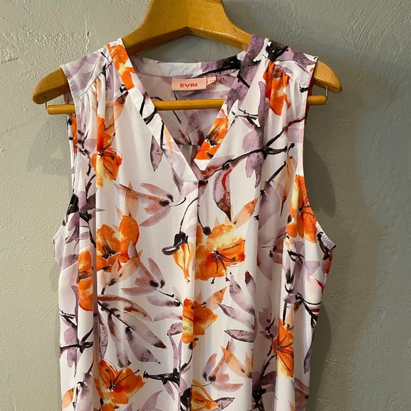 EVRI Tops - Evri Flowered Swing Tank/Camisole